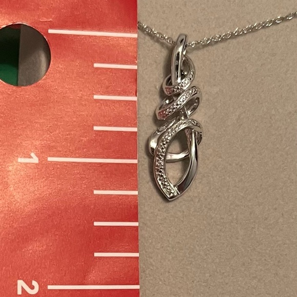 Zales Sterling Silver Pendant with Chain - Picture 4 of 4